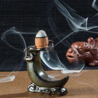 Incense Smoke Flow Backflow Holder Ceramic Incense Burner, Porcelain, for home and office & durable 
