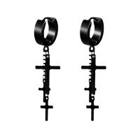 Titanium Steel Earrings, plated, fashion jewelry & for man 