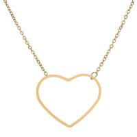 Stainless Steel Jewelry Necklace, 304 Stainless Steel, with 5cm extender chain, Geometrical Pattern, Vacuum Ion Plating & for woman & hollow, golden cm [