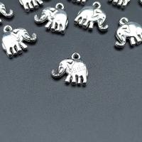 Zinc Alloy Animal Pendants, Elephant, antique silver color plated, durable & DIY Approx [