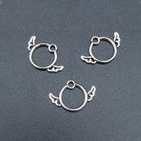 Wing Shaped Zinc Alloy Pendants, antique silver color plated, durable & DIY & hollow Approx 