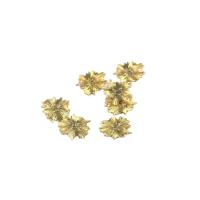 Латунь цветок кулоны, Форма цветка, DIY отверстие:Приблизительно 1.5mm, продается PC