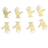 Brass Jewelry Pendants, Hand, DIY & brushed Approx 1.5mm [