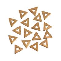 Colgantes de la joyería de cobre amarillo, metal, Triángulo, Bricolaje & hueco, 6.3x1mm, Vendido por UD[