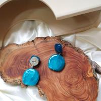 Boucle d'oreille de goutte acrylique, bijoux de mode & pour femme, bleu Vendu par paire