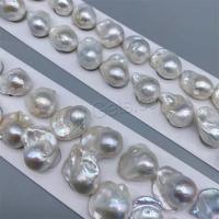 Perles nacres baroques de culture d'eau douce , perle d'eau douce cultivée, DIY, blanc, 15-16mm, Vendu par PC[