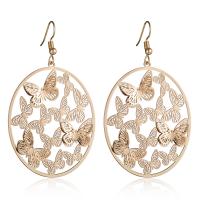 Zinc Alloy Drop Earring, gold color plated, fashion jewelry & for woman, golden [