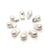Baroque Cultured Freshwater Pearl Beads, Natural & DIY & no hole, white, 13x18- [
