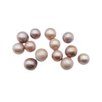 No Hole Cultured Freshwater Pearl Beads, Round, Natural & DIY, purple, 13-15mm 