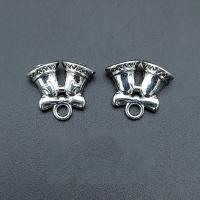 Zinc Alloy Christmas Pendants, Christmas Bell, antique silver color plated, vintage & DIY Approx 