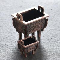 Zinc Alloy Incense Burner, plated, for home and office & durable [