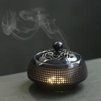 Porcelain Incense Burner, handmade, for home and office & durable & with LED light [