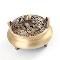 Brass Incense Burner, half handmade, for home and office & durable [