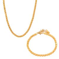 Fashion Stainless Steel Jewelry Sets, 316 Stainless Steel, with 1.97inch extender chain, fashion jewelry & for woman, golden Approx 15.75 Inch, Approx 6.69 Inch [