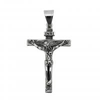 Нержавеющая сталь крест подвески, Нержавеющая сталь 304, Kресты, Винтаж & Мужская, оригинальный цвет продается PC