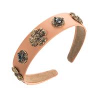 Hair Bands, Cloth, with Zinc Alloy, fashion jewelry & with rhinestone [