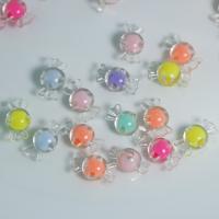collier en perle acrylique , bonbon, DIY, couleurs mélangées Environ Vendu par sac