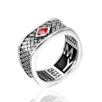 Titanium Steel Finger Ring & for man & with rhinestone US Ring 