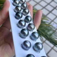 Natural Akoya Cultured Pearl Beads, Akoya Cultured Pearls, DIY, black, 10-11mm [