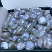 Barock kultivierten Süßwassersee Perlen, Natürliche kultivierte Süßwasserperlen, DIY & kein Loch, weiß, 8-11mm, verkauft von PC