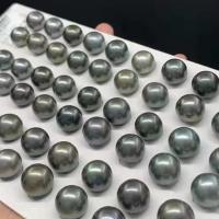 Natural Akoya Cultured Pearl Beads, Akoya Cultured Pearls, DIY, black, 12-13mm [