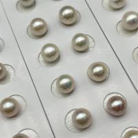 Круглые бусины из искусственного пресноводного жемчуга, Пресноводные жемчуги, DIY, белый, 10-11mm, продается Пара