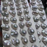 Barock kultivierten Süßwassersee Perlen, Natürliche kultivierte Süßwasserperlen, DIY & kein Loch, weiß, 14-18mm, verkauft von Paar