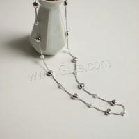 Plastic Pearl Necklace, Brass, with Plastic Pearl, with 5cm extender chain, plated, fashion jewelry & for woman Approx 40 cm 