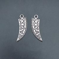 Zinc Alloy Jewelry Pendants, Scabbard, antique silver color plated, vintage & DIY Approx 