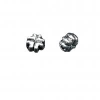 Perles intercalaires en alliage de zinc, Trèfle à quatre feuilles, Plaqué de couleur d'argent, Vintage & DIY Environ Vendu par sac