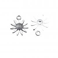 Zinc Alloy Jewelry Pendants, Daisy, antique silver color plated, vintage & DIY Approx 