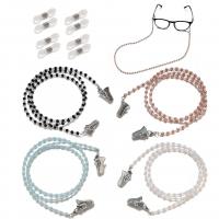 Acrylic Glasses Chain, 4 pieces & anti-skidding & multifunctional, mixed colors Approx 72 cm [