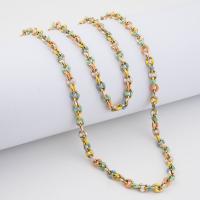 Enamel Stainless Steel Jewelry Sets, 304 Stainless Steel, with 1.97inch extender chain & for woman, golden Approx 17.72 Inch, Approx 7.09 Inch 