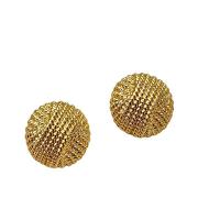 Zinc Alloy Stud Earring, gold color plated, fashion jewelry & for woman, golden, 20mm 