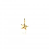 Animal Brass Pendants, Starfish, 18K gold plated, fashion jewelry & DIY 