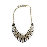 Enamel Zinc Alloy Necklace, with 5cm extender chain, Vacuum Ion Plating, fashion jewelry cm 