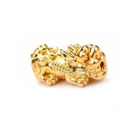 Brass Spacer Beads, Fabulous Wild Beast, gold color plated, DIY Approx 2.2mm 
