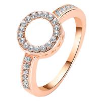 Rhinestone Brass Finger Ring, plated, fashion jewelry & for woman & with rhinestone US Ring 