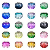 Crackle Glass Beads, stoving varnish, fashion jewelry & for woman, mixed colors Approx 5mm 