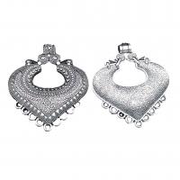 Zinc Alloy Charm Connector, antique silver color plated, vintage & DIY & 1/9 loop & hollow Approx [