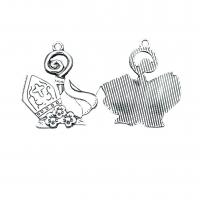 Zinc Alloy Jewelry Pendants, antique silver color plated, vintage & DIY Approx 