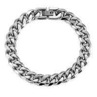 Titanium Steel Bracelet & Bangle, polished  & for man, original color 