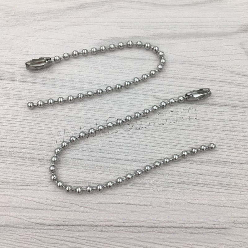 Stainless Steel Ball Chain Connector, with Iron, different styles for choice, original color, 3000PCs/Bag, Sold By Bag