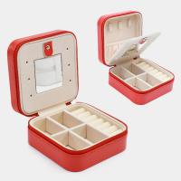 Multifunctional Jewelry Box, PU Leather, Square, portable & dustproof & for woman [