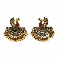 Enamel Zinc Alloy Drop Earring, Peacock, gold color plated, fashion jewelry & for woman nickel, lead & cadmium free 