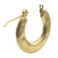 Brass Hoop Earring, gold color plated, fashion jewelry & for woman, golden, nickel, lead & cadmium free 
