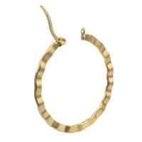 Brass Hoop Earring, Round, gold color plated, fashion jewelry & for woman, golden, nickel, lead & cadmium free 