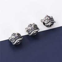 Sterling Silver Spacer Beads, 925 Sterling Silver, Lion, Antique finish, vintage & DIY Approx 2.5mm 