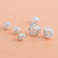 Perles intercalaires en argent , Argent sterling 925, DIY & creux, argent, 8mm, Vendu par PC
