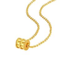 Brass Jewelry Necklace, gold color plated, fashion jewelry & for woman, golden Approx 45 cm 